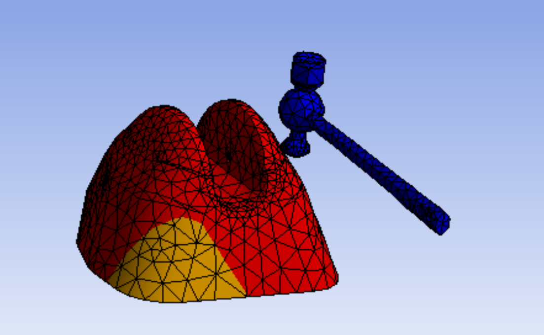 Impact simulations for Donatellos shell