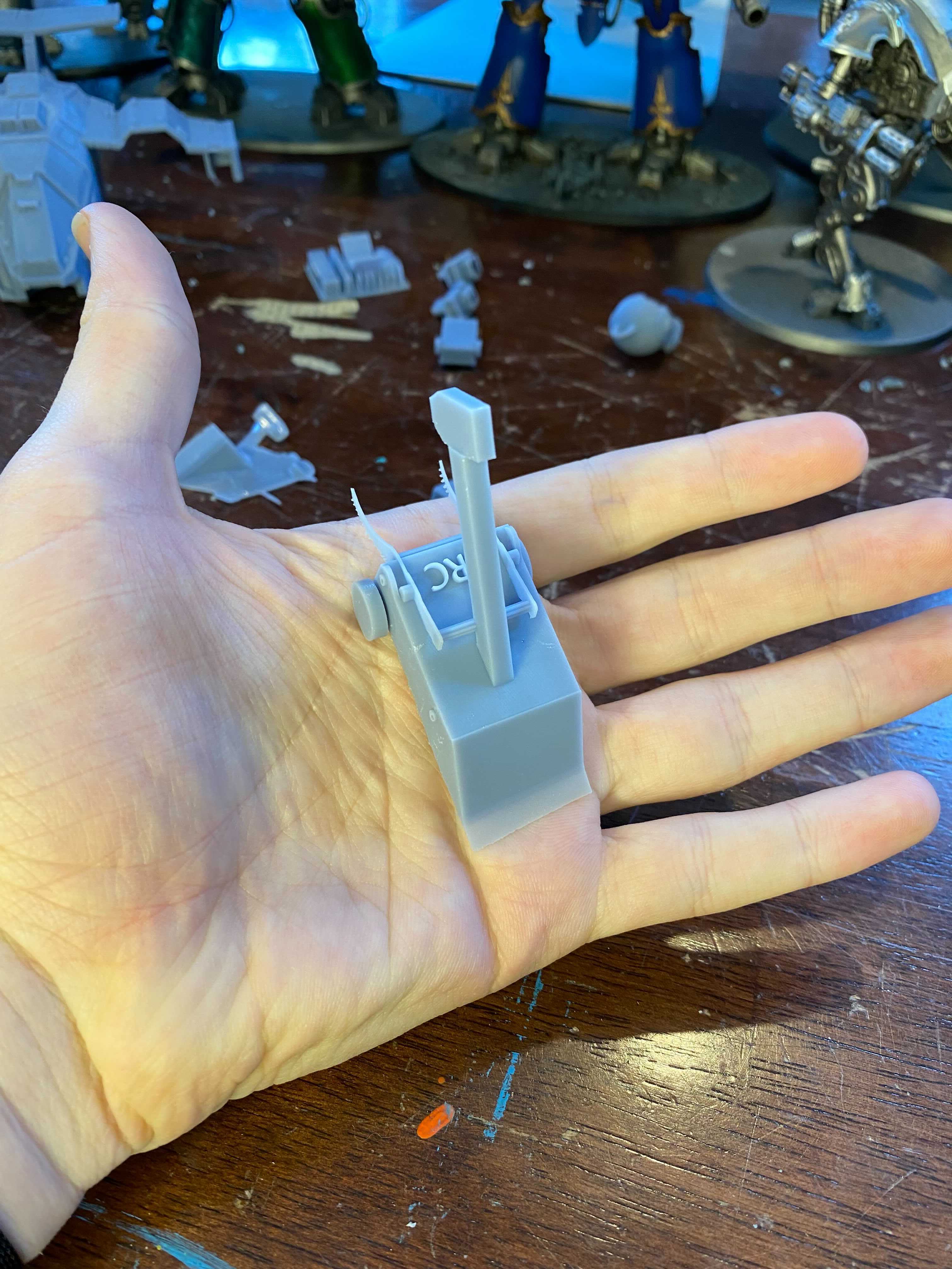 Mini manny, a 3D-printed figure