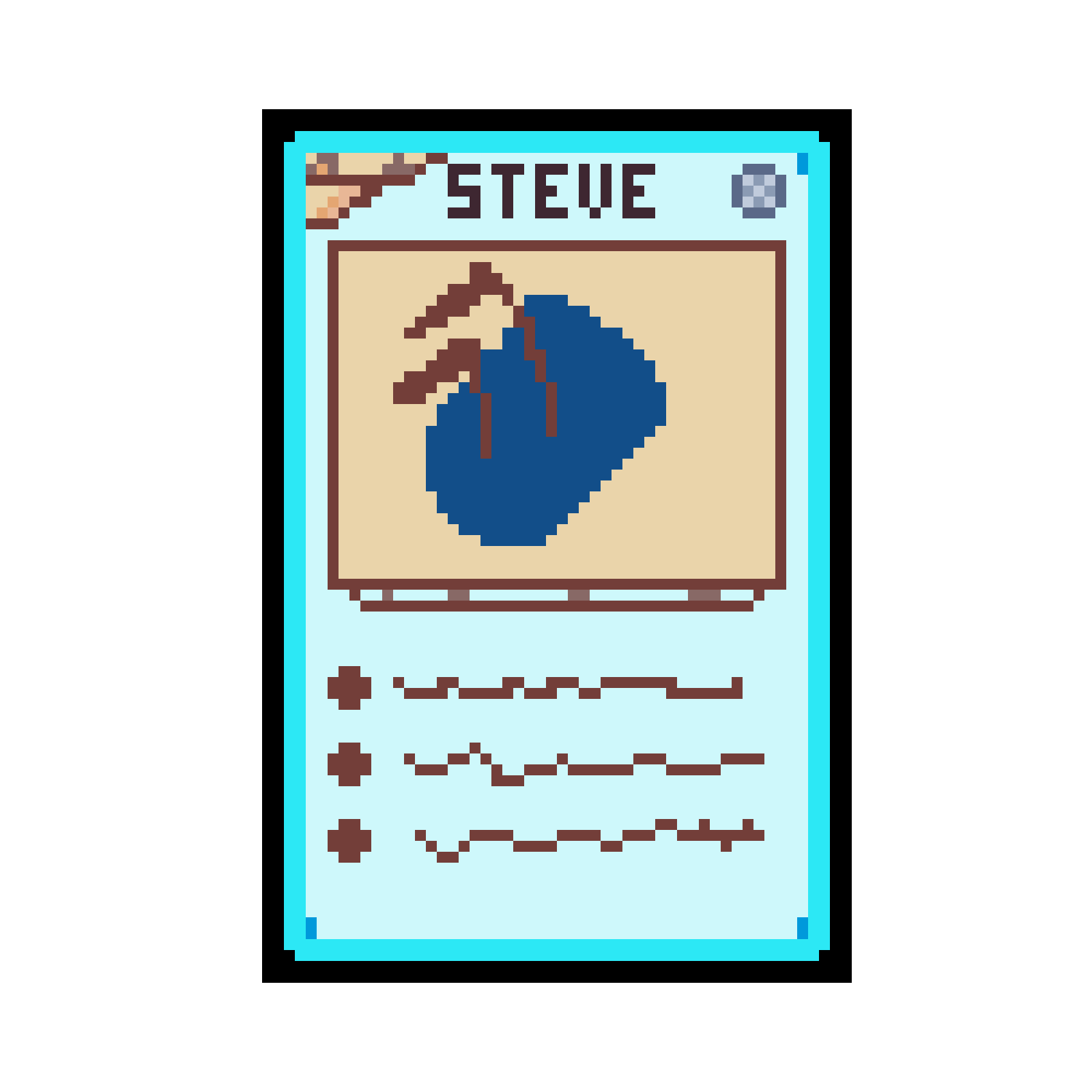 Steve trading card #2